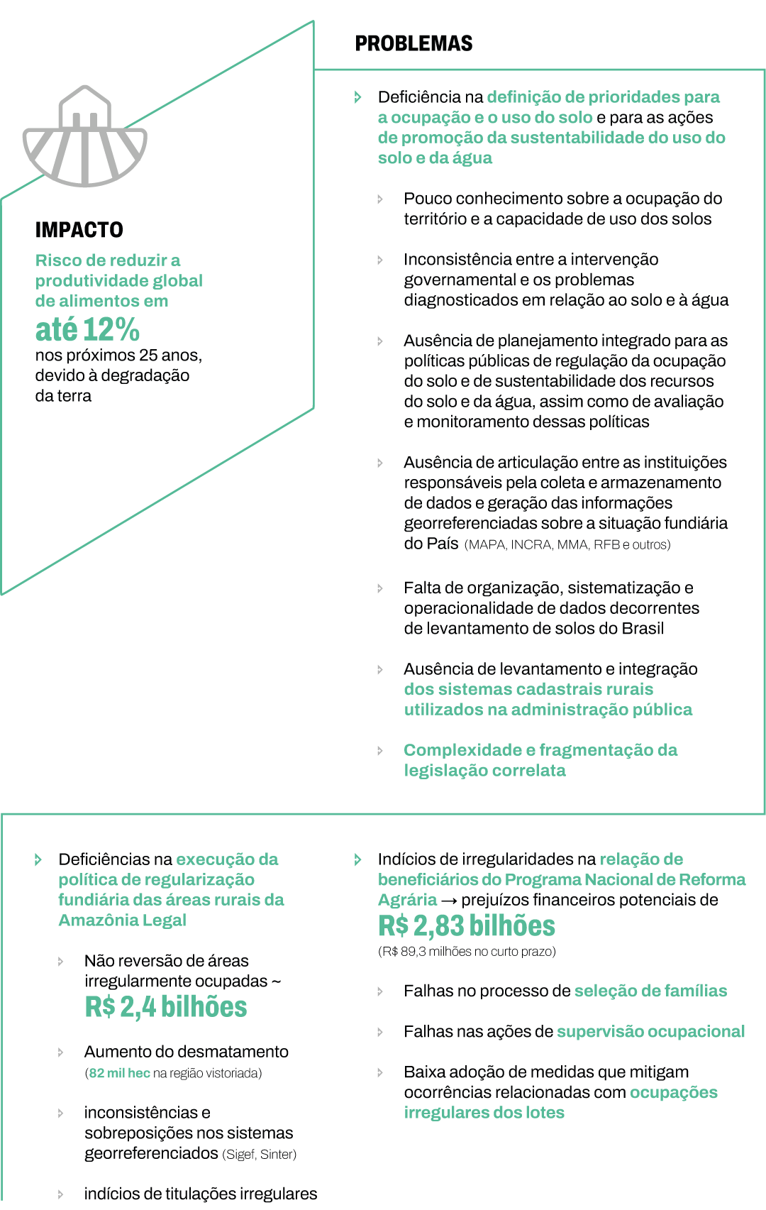 Infográfico com o resumo da ficha