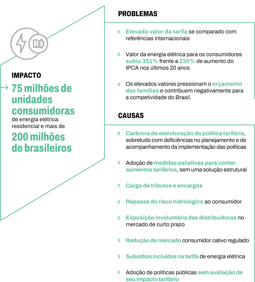 Infográfico com o resumo da ficha