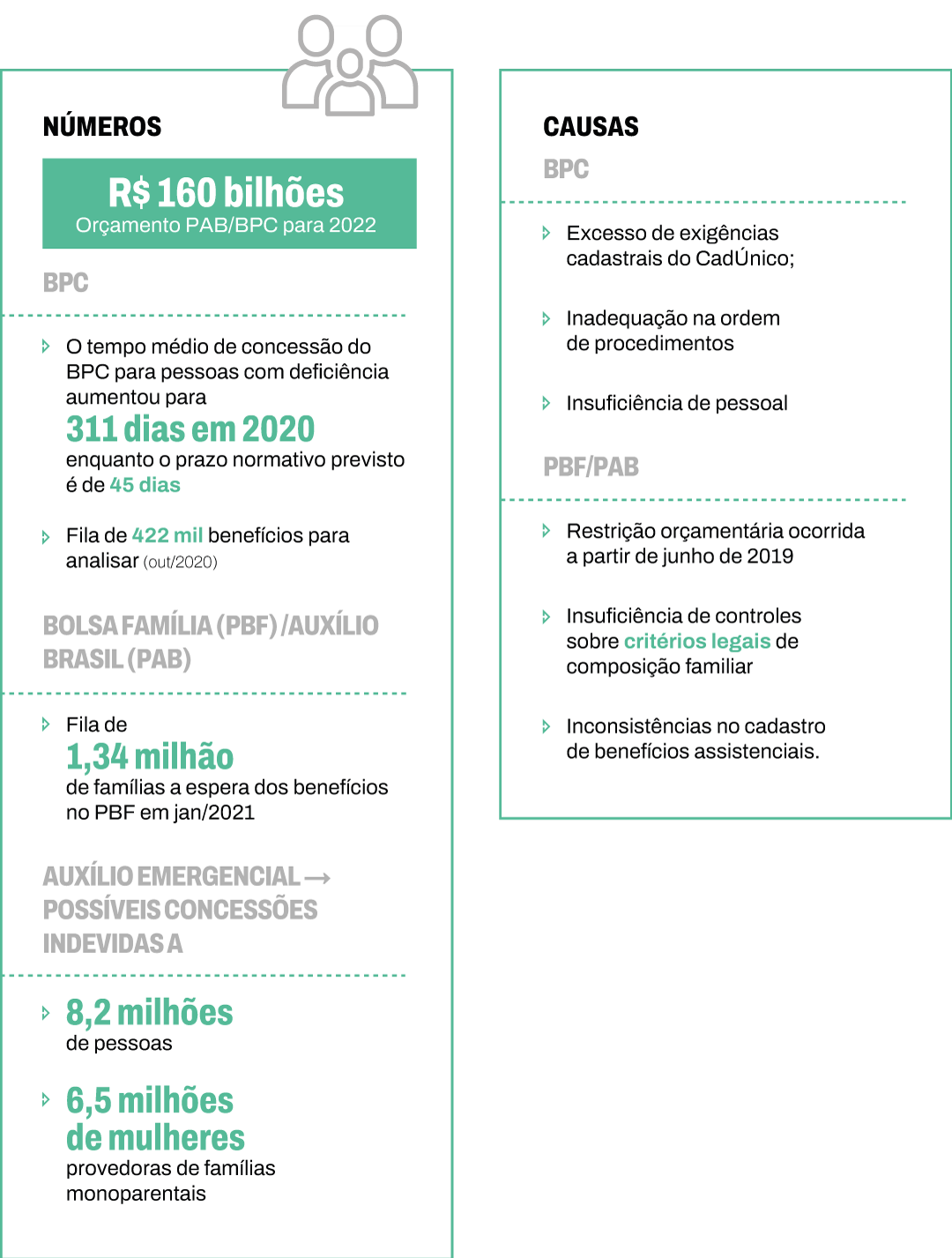 Infográfico com o resumo da ficha